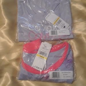 NWT Calvin Klein Girls 8/10 Tshirt and sports bra